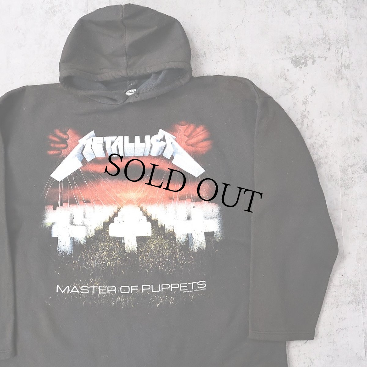 画像1: METALLICA "MASTER OF PUPPETS" ロックバンドスウェットフーディー XL (1)