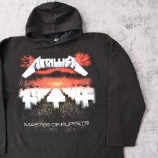 画像1: METALLICA "MASTER OF PUPPETS" ロックバンドスウェットフーディー XL (1)