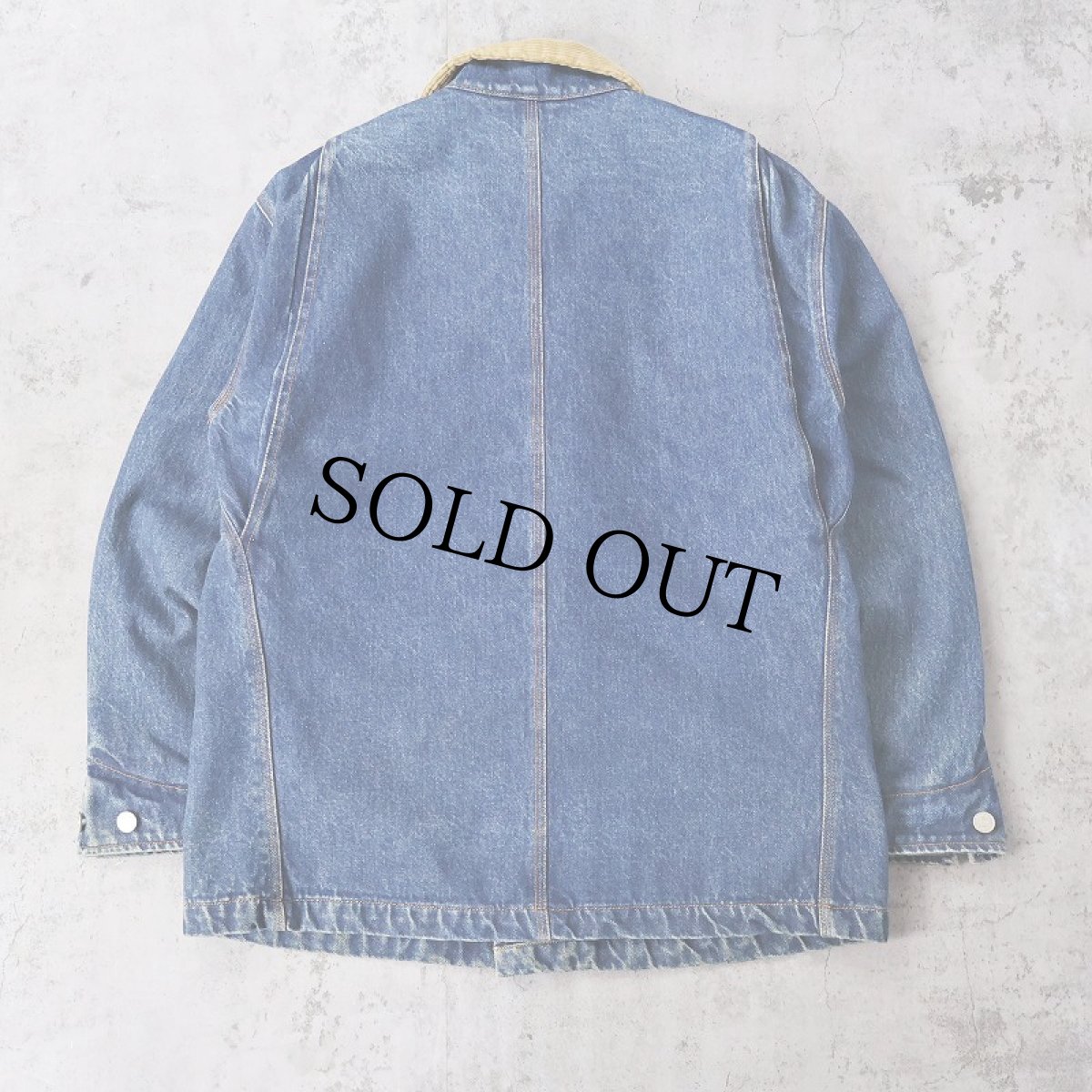 画像2: 90's Ralph Lauren ネルライナー デニムカバーオール M (2)