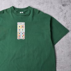 画像1: 90's STUSSY USA製 スピーカープリントTシャツ GREEN 2XL (1)