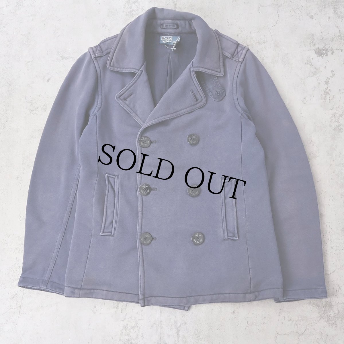 画像1: POLO Ralph Lauren スウェット Pコート NAVY M (1)