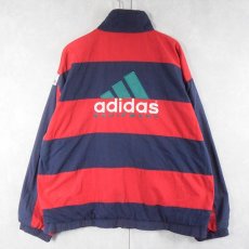 画像2: 90's adidas EQUIPMENT ポリエステル×コットン 切り替えデザインジャケット XL (2)
