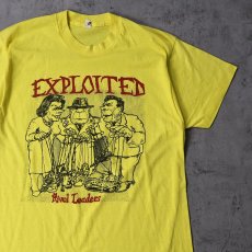 画像1: 80's The Exploited USA製 "Rival Leaders" パンクロックバンドプリントTシャツ XL (1)