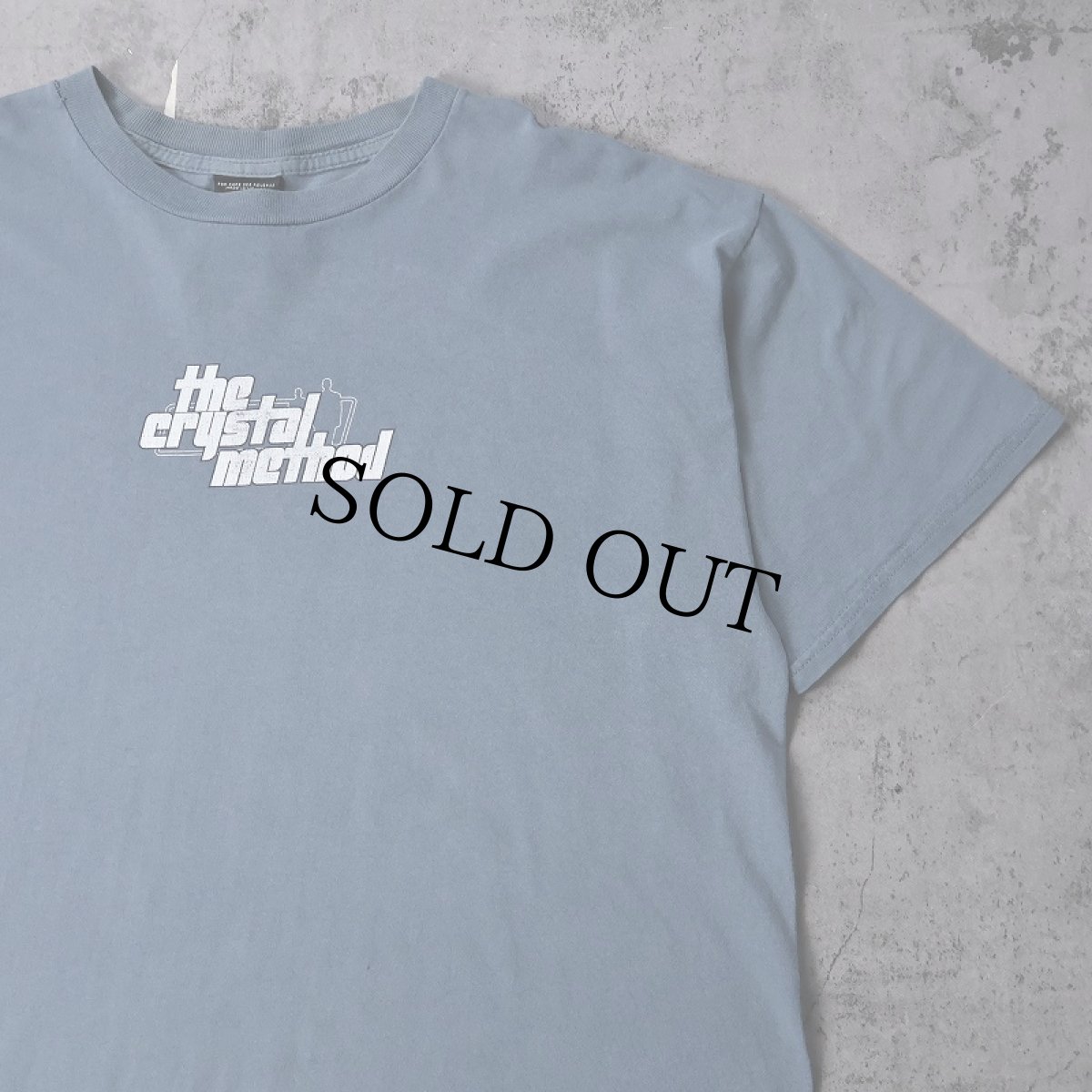 画像1: 90's The Crystal Method エレクトロニックミュージック デュオ プリントTシャツ XL (1)