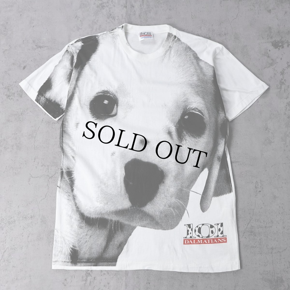 画像1: 90's Disney 101 DALMATIANS 映画 大判プリントTシャツ M (1)