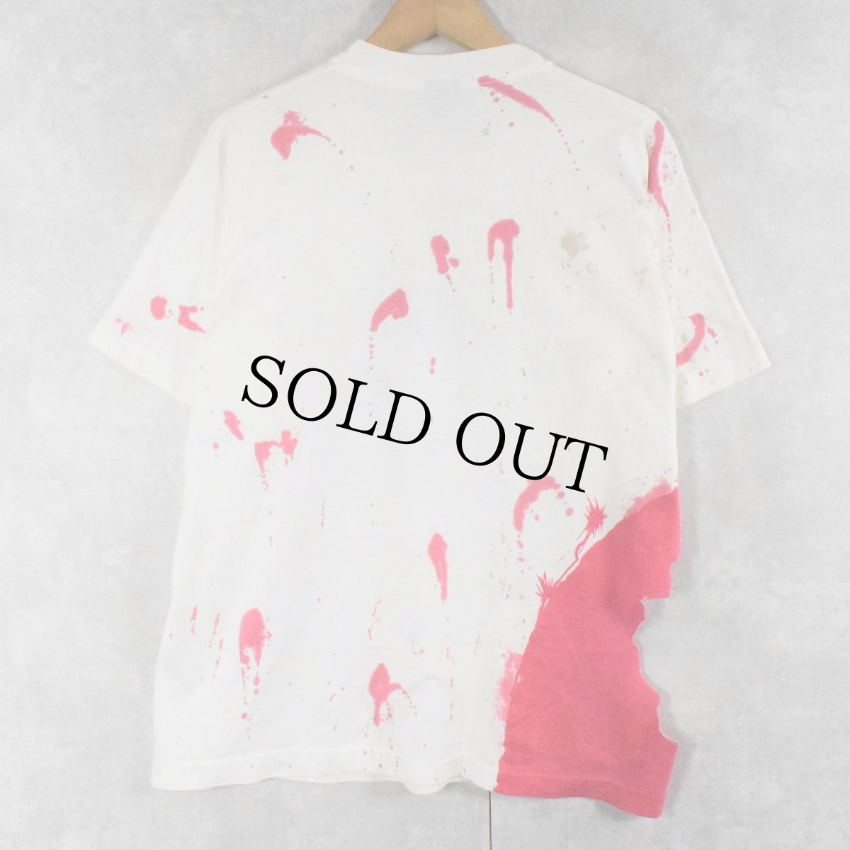 画像2: 90's USA製 "Shark Hunters Club" ギミック サメプリントTシャツ XL (2)