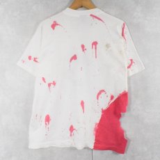 画像2: 90's USA製 "Shark Hunters Club" ギミック サメプリントTシャツ XL (2)