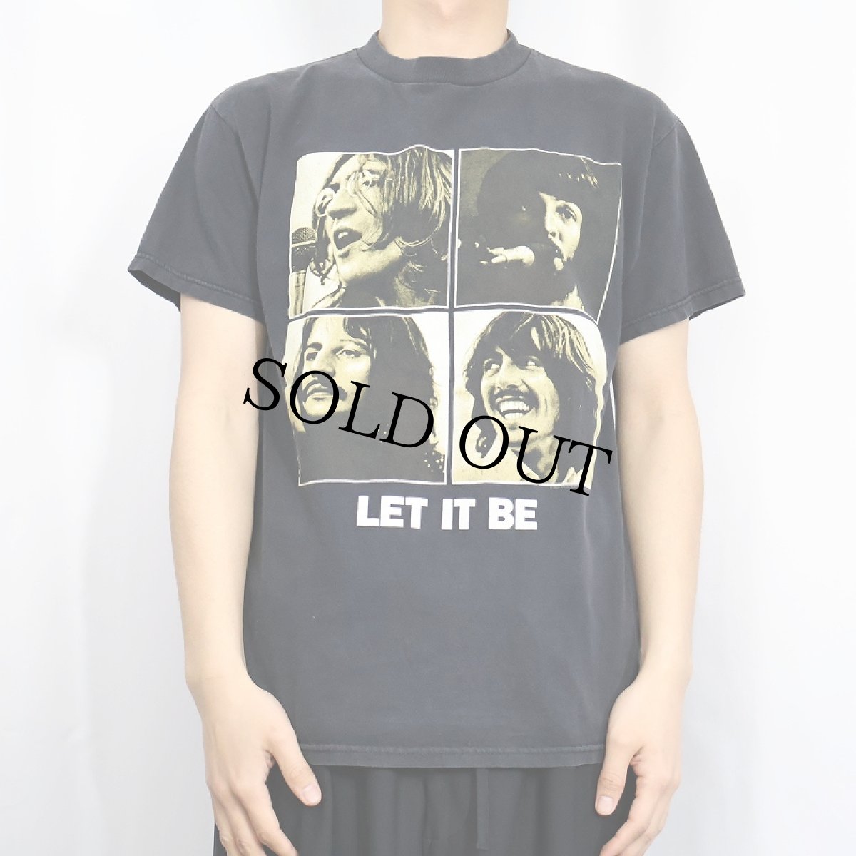 画像3: 2005 THE BEATLES "LET IT BE" ロックバンドTシャツ BLACK M (3)
