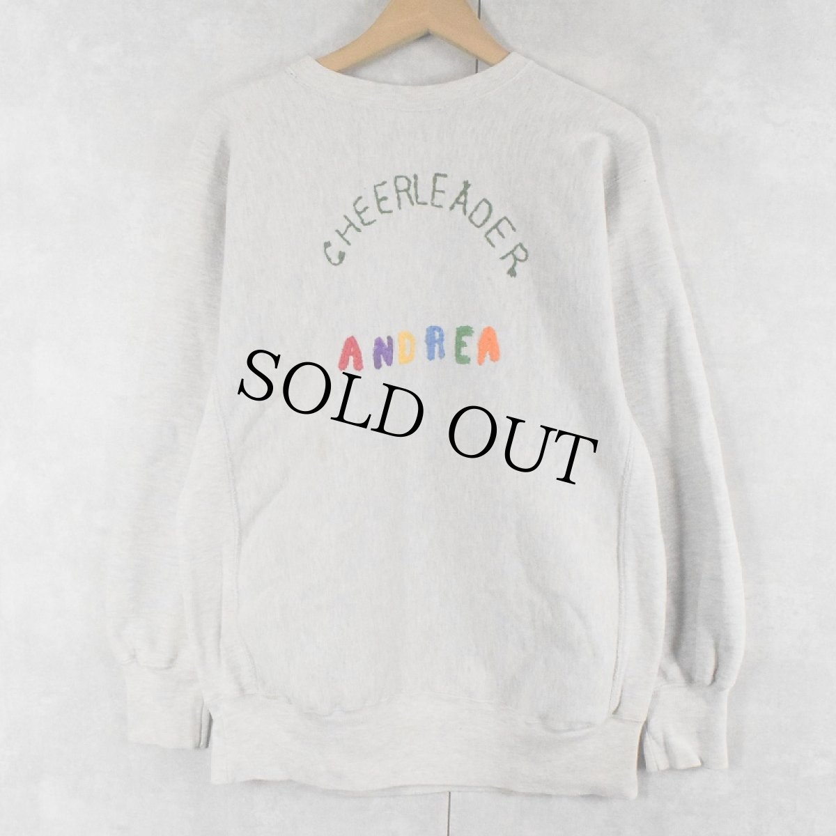 画像2: 90's Champion REVERSE WEAVE USA製 "ST. JOSEPH REGIONAL" 刺繍入り 染み込みプリントスウェット XL (2)