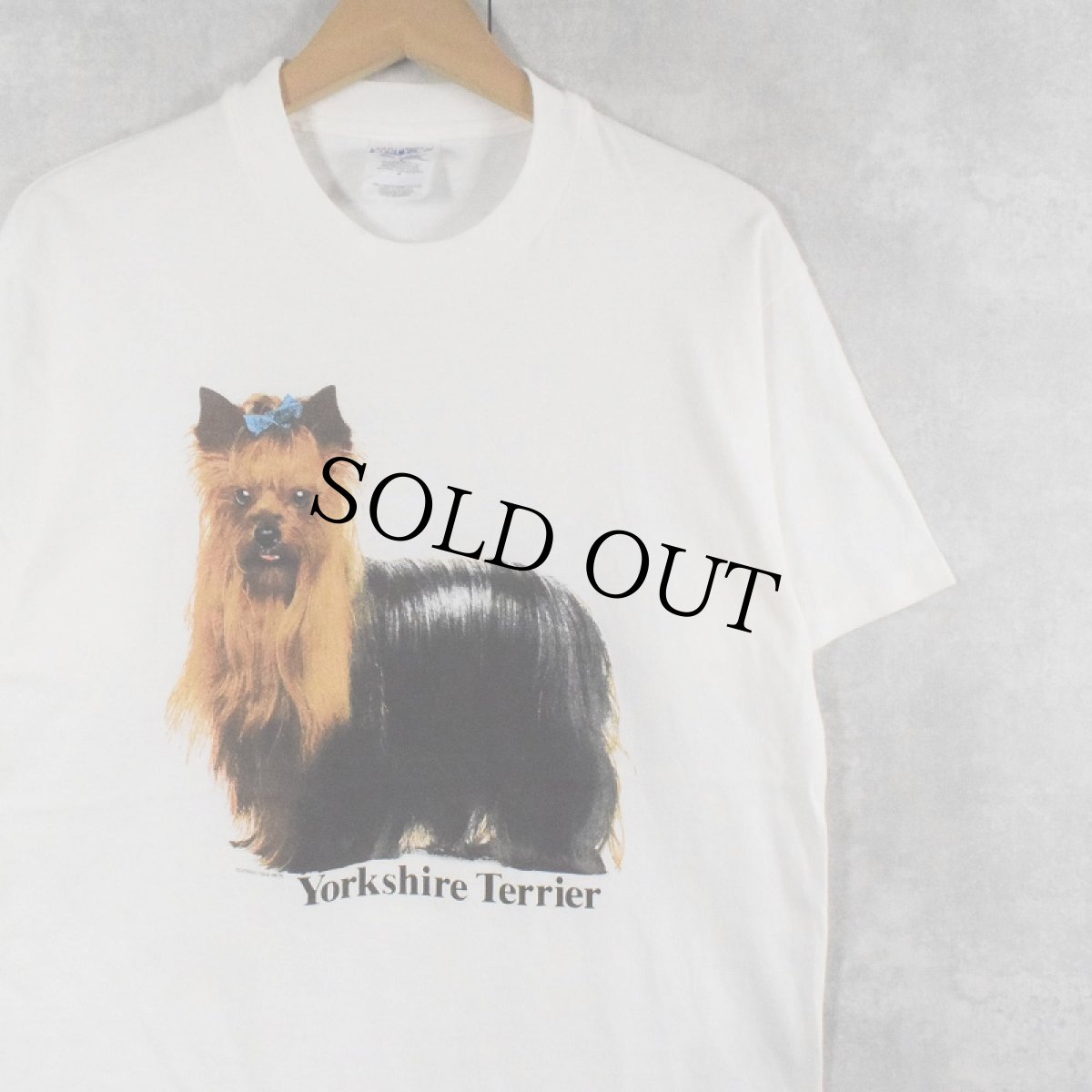 画像1: 90's USA製 "Yorkshire Terrier" 犬プリントTシャツ M (1)