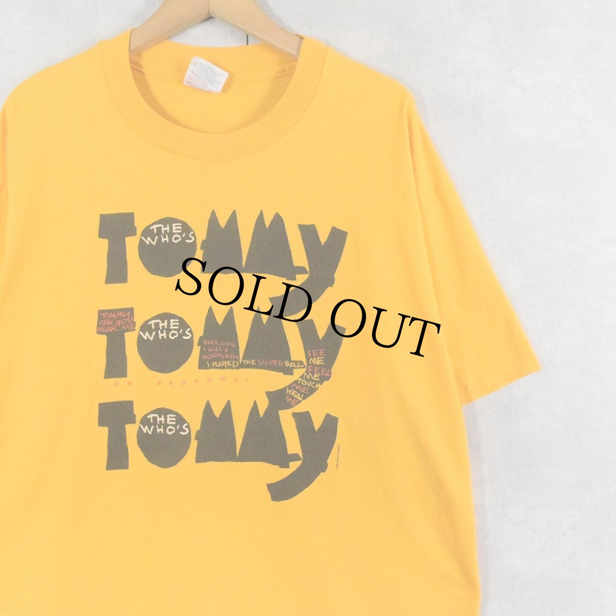 画像1: 90's The Who's Tommy USA製 ミュージカルプリントTシャツ XL (1)