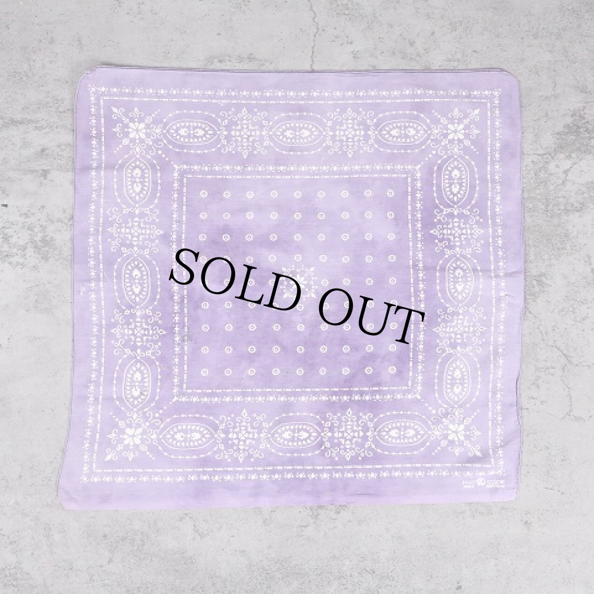 画像2: 60's エレファントブランド 総柄 バンダナ 上鼻 (2)