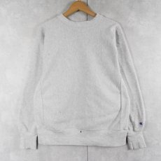 画像1: 90's Champion REVERSE WEAVE USA製 目無しスウェット L (1)