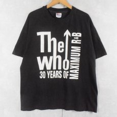 画像1: 1994 THE WHO USA製 "30 YEARS OF MAXIMUM R&B" ロックバンドアルバムTシャツ BLACK XL (1)