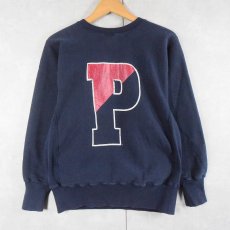 画像1: 90's Champion REVERSE WEAVE "PENNSYLVANIA" バックプリントスウェット NAVY M (1)