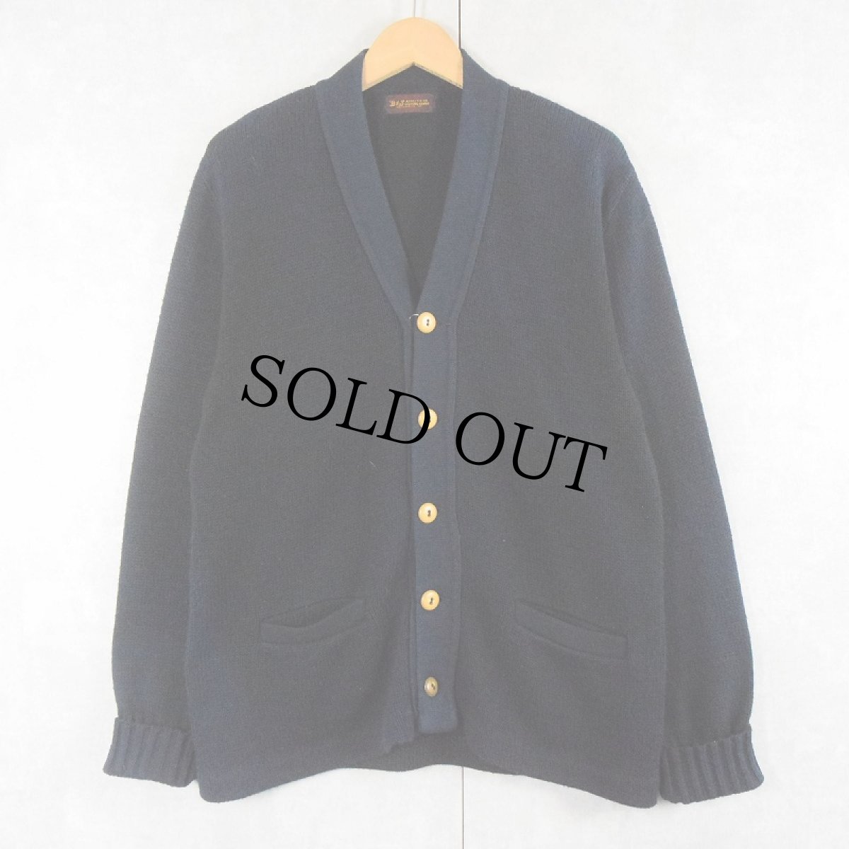 画像1: 50's B&J ATHLETIC CO. ウールニットカーディガン (1)