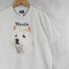 画像1: 90's USA製 "Westie" 犬プリントTシャツ XL (1)