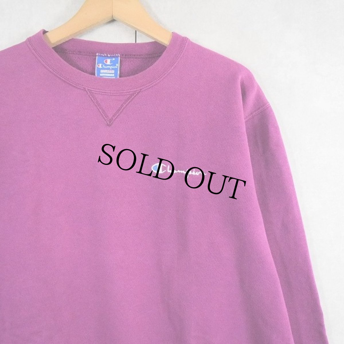 画像1: 90's Champion USA製 ロゴ刺繍 前V スウェット XXL (1)
