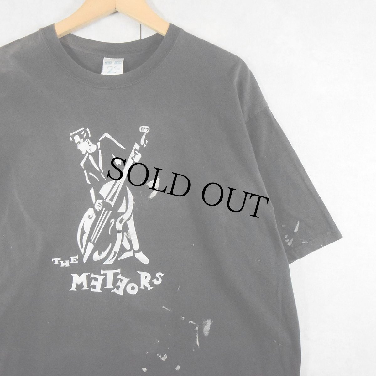 画像1: 2000's THE METEORS サイコビリーバンドTシャツ BLACK XL (1)