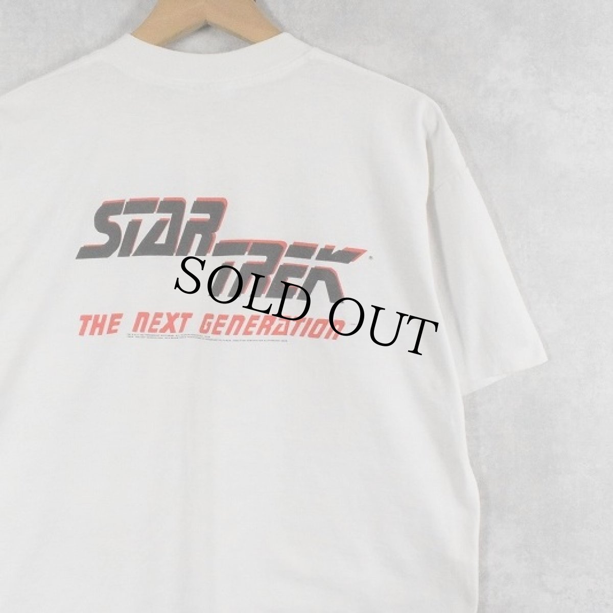 画像2: 90's STAR TREK The Next Generation テレビドラマプリントTシャツ XL (2)