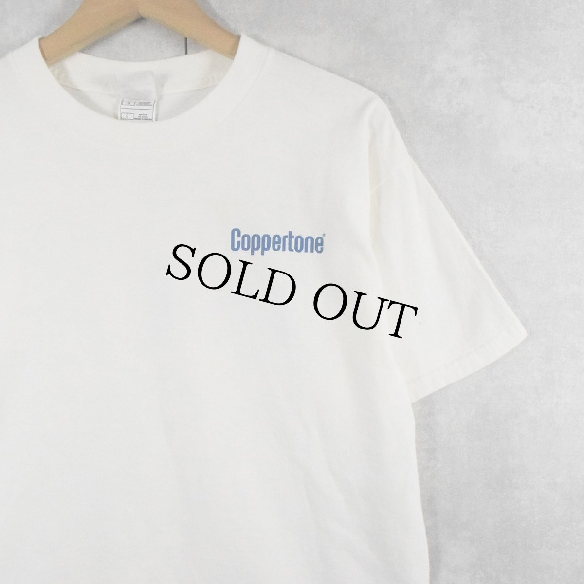 画像2: Coppertone 日焼け止めメーカー イラストプリントTシャツ L (2)