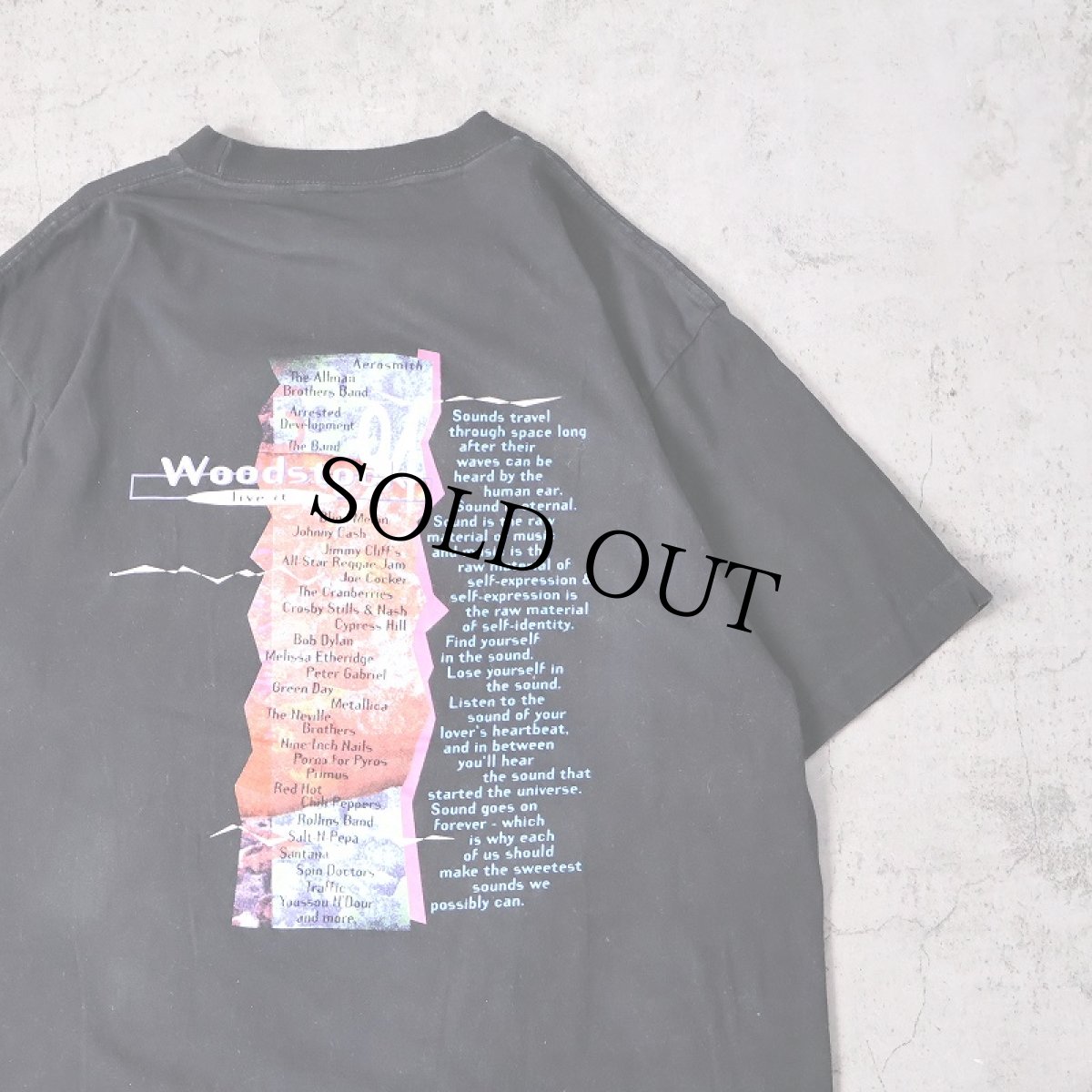 画像2: 90's PEPSI WOODSTOCK 94 LIVE IT ロックフェスティバル プリントTシャツ L (2)