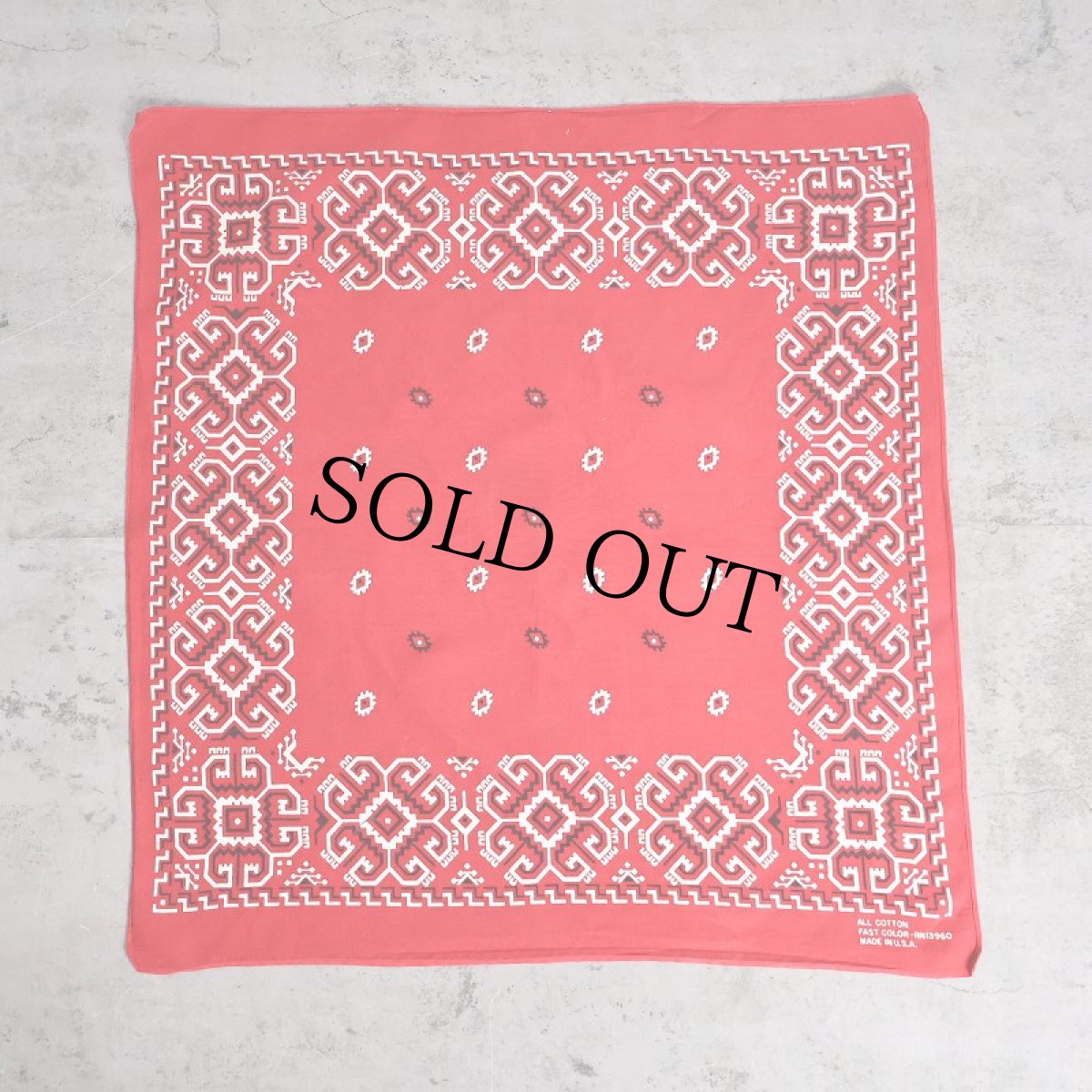 画像2: 70's FAST COLOR 総柄 バンダナ (2)