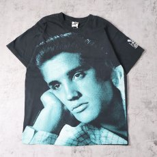画像1: 90's Elvis Presley USA製 ミュージシャン 大判プリントTシャツ XL (1)