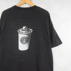 画像1: STARBUCKS COFFEE "You call it. We'll make it." プリントTシャツ BLACK XL (1)