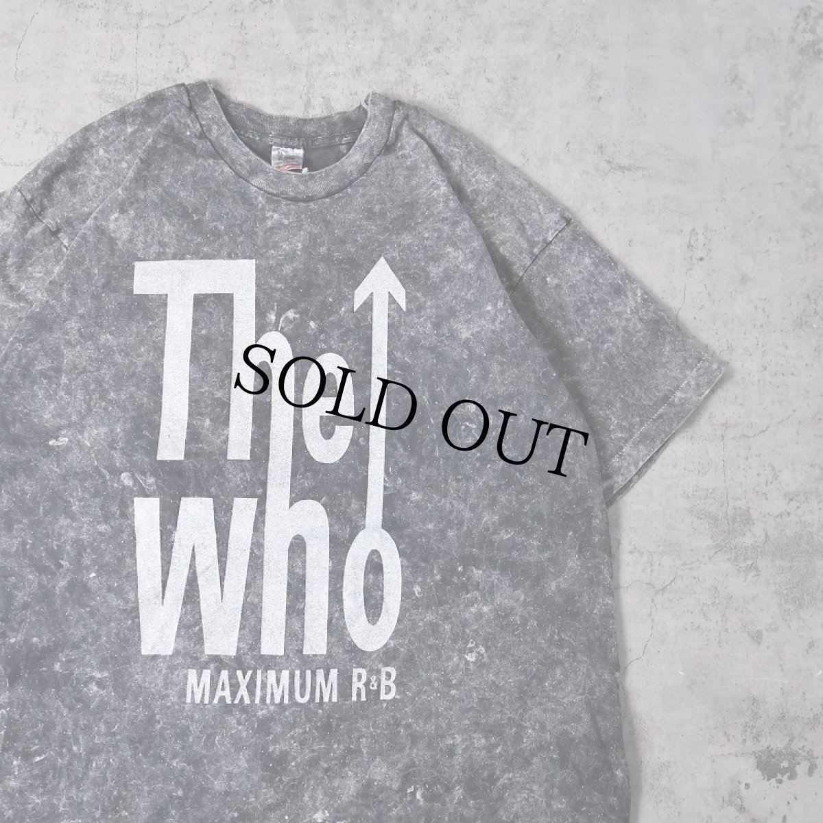画像1: 90's THE WHO USA製 "MAXIMUM R&B" 後染め ロックバンドプリントTシャツ XL (1)