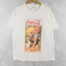 画像1: Coca-Cola 飲料メーカー プリントTシャツ L (1)