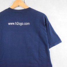画像2: H2O "GO" ハードコアパンクバンドTシャツ NAVY L (2)