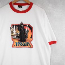 画像1: 90's STAR WARS USA製 "JAWA" キャラクタープリントリンガーTシャツ DEADSTOCK XL (1)