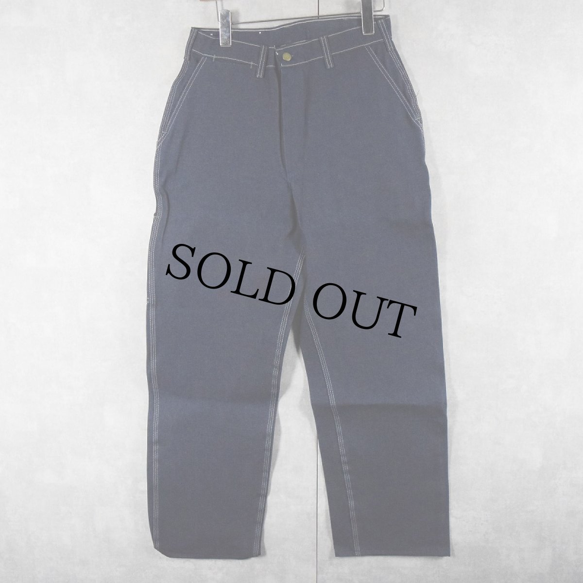 画像2: 90's OSHKOSH USA製 デニムペインターパンツ フラッシャー付き DEADSTOCK W31 (2)