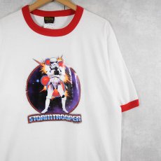 画像1: 90's STAR WARS USA製 "STORM TROOPER" キャラクタープリントリンガーTシャツ DEADSTOCK XL (1)