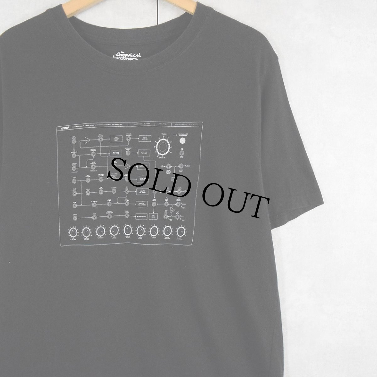 画像1: The Chemical Brothers ダンスミュージックユニットTシャツ BLACK XL (1)