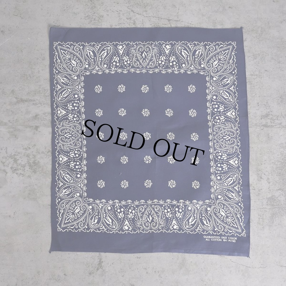 画像2: 60's FAST COLOR ペイズリー柄 バンダナ DEADSTOCK (2)