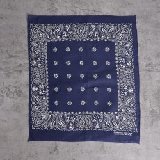 画像2: 60's FAST COLOR ペイズリー柄 バンダナ DEADSTOCK (2)