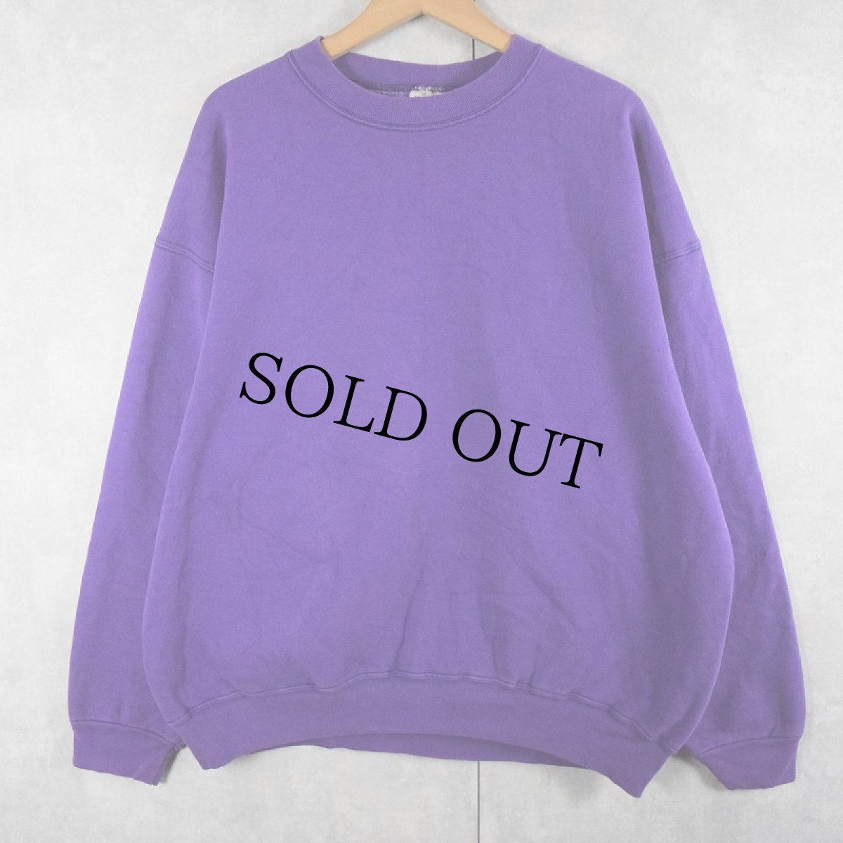 画像1: 90's FRUIT OF THE LOOM USA製 無地スウェット XXL (1)