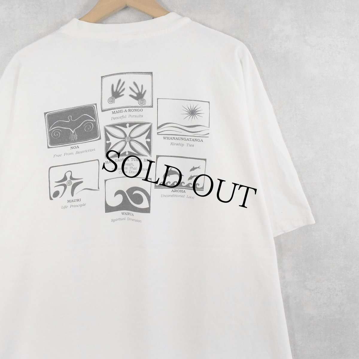 画像2: 90's te wheke イラストプリントTシャツ XXL (2)