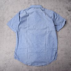 画像3: 70〜80's FIVE BROTHER USA製 シャンブレーワークシャツ フラッシャー付き DEADSTOCK M (3)