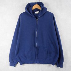 画像1: 90's Lee スウェットジップパーカー NAVY XL (1)