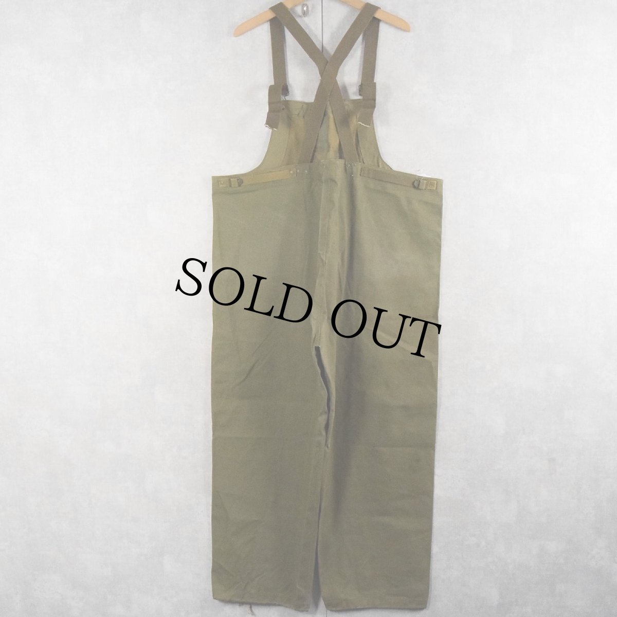 画像2: 40〜50's U.S.NAVY N-2 レインデッキパンツ MEDIUM (2)