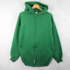 画像2: 70〜80's RUSSELL ATHLETIC 金タグ USA製 フロッキープリント スウェットジップパーカー XL (2)