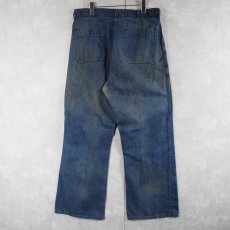 画像2: 60〜70's U.S.NAVY デニムセーラーパンツ W35 (2)