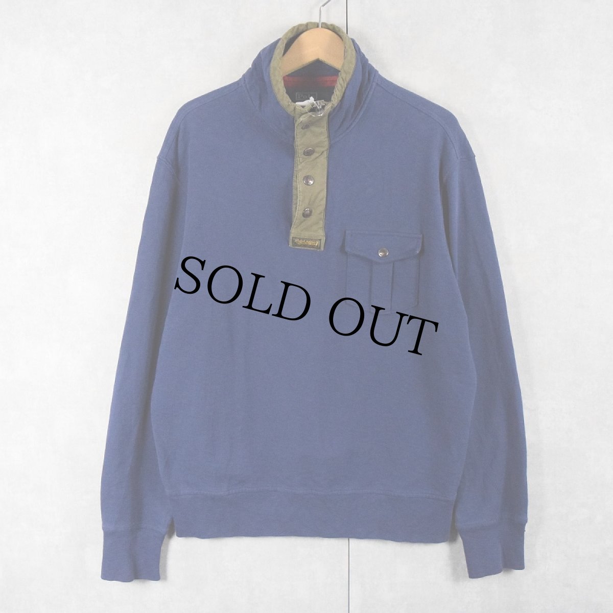 画像1: 【SALE】 POLO Ralph Lauren ハイネックスウェット NAVY L (1)