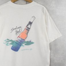 画像1: 80's Budwiser "STRNDED..." ビールメーカーイラストプリントTシャツ (1)