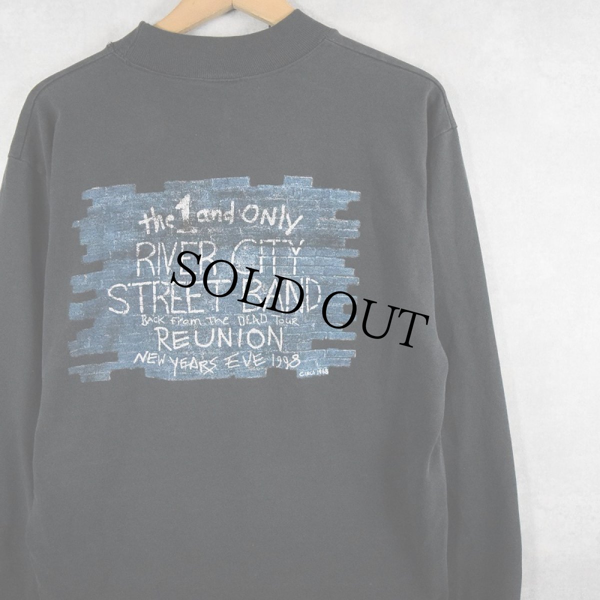 画像2: 90's River City Street Band ファンキーロックバンド プリントロンT BLACK M (2)