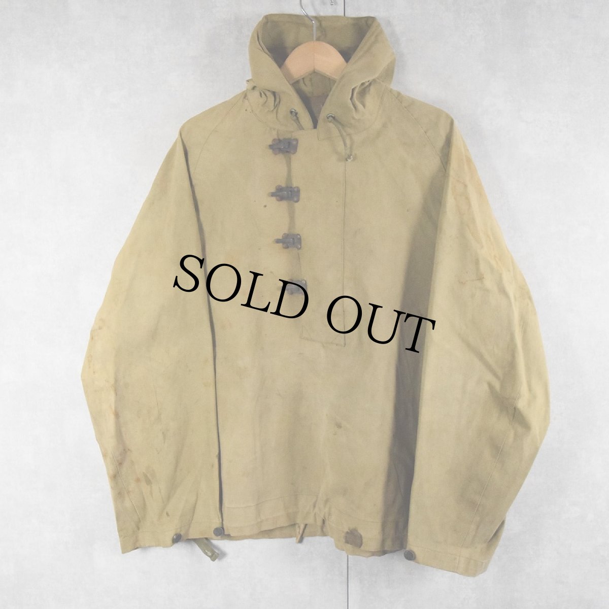 画像1: 40's U.S.NAVY デッキレインパーカー (1)