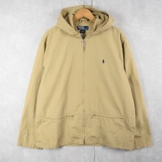 画像1: POLO Ralph Lauren コットンジップパーカー M (1)